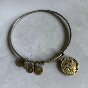 🍭5 for $20🍭 Alex and Ani Gold Tone Goddaughter Charm Bracelet CC